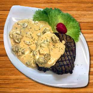 Argentinisches Rumpsteak Champignon 